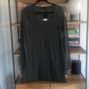 ATM grey long sleeve t-shirt dress
